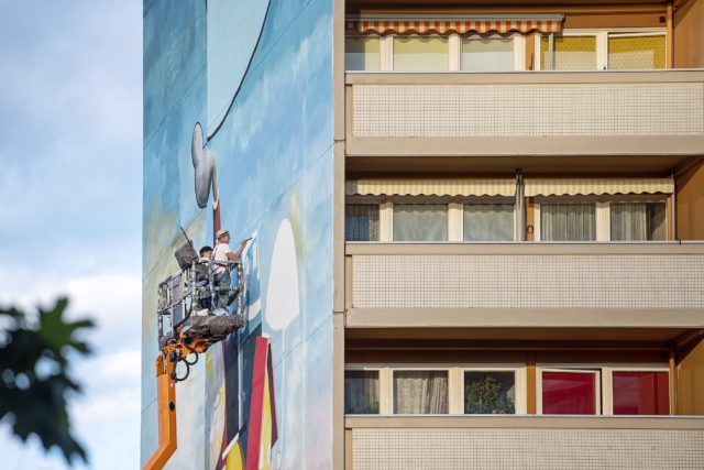 Wandbild Mural Fassadengestaltung Street Art Berlin