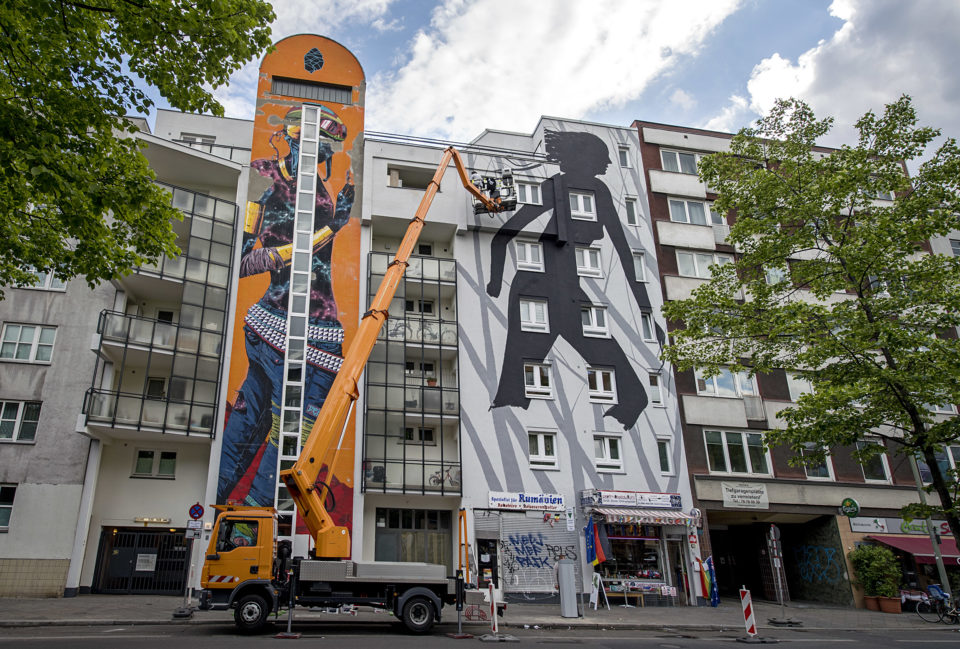 URBAN NATION Berlin. One Wall by David de la Mano. Urban Art. Street Art. Urban Contemporary Art. Mural.