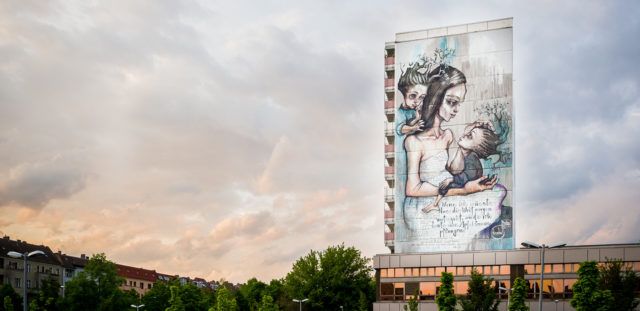Herakut Wandbild Mural Berlin